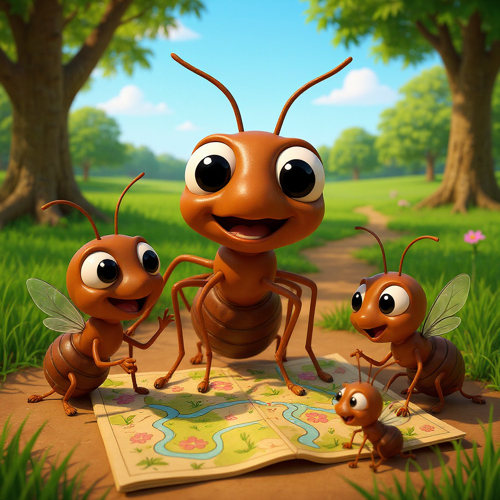 A formiguinha aventureira: lições de amizade e coragem.