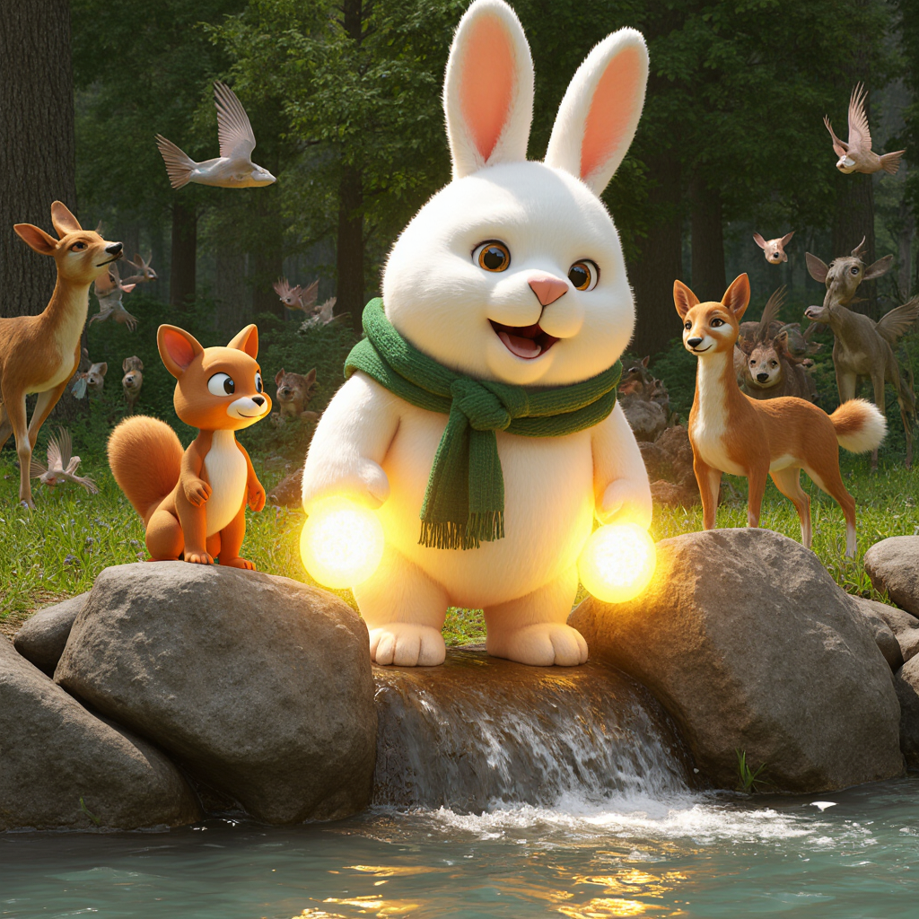 O coelhinho das patas mágicas: uma história infantil sobre coragem e amizade