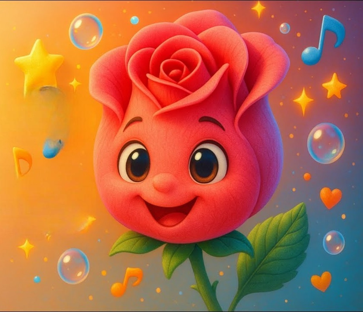 A rosa convencida: uma história infantil sobre humildade e amizade.