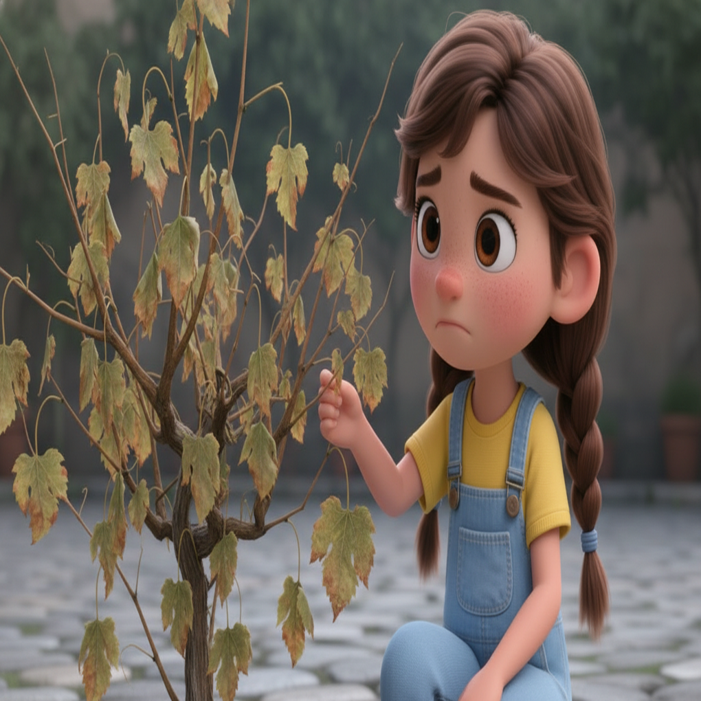 A Videira Cor de Rosa: A História de Valentina e a Cidade Sem Cores