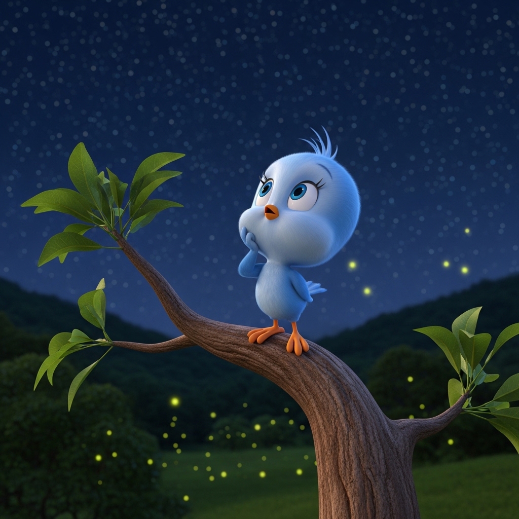 Cometa Viajante e o Pequeno Pássaro Filósofo: História Infantil de Fantasia e Descoberta