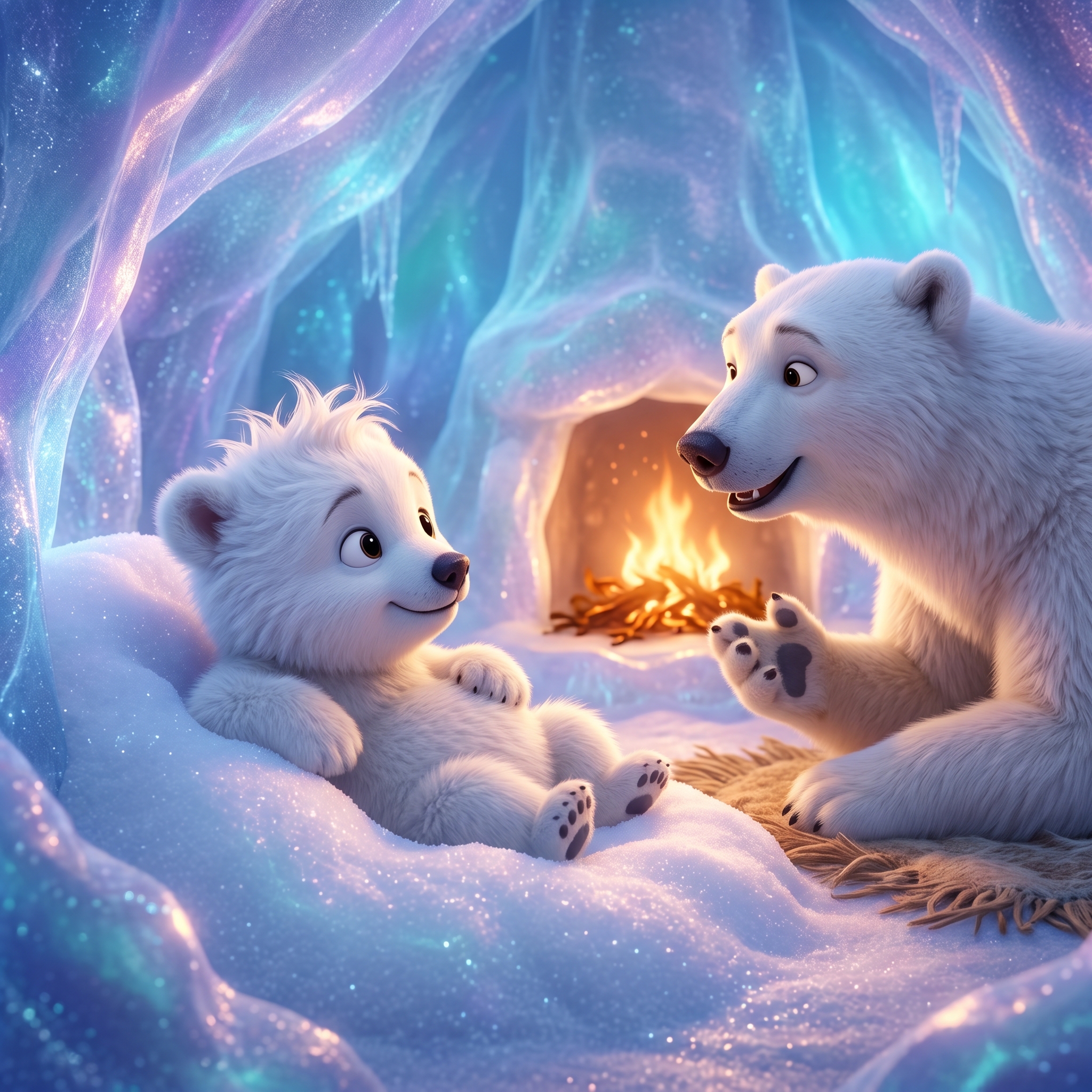 Aventuras do Ursinho Polar Dinho: Uma História de Coragem e Amizade no Ártico